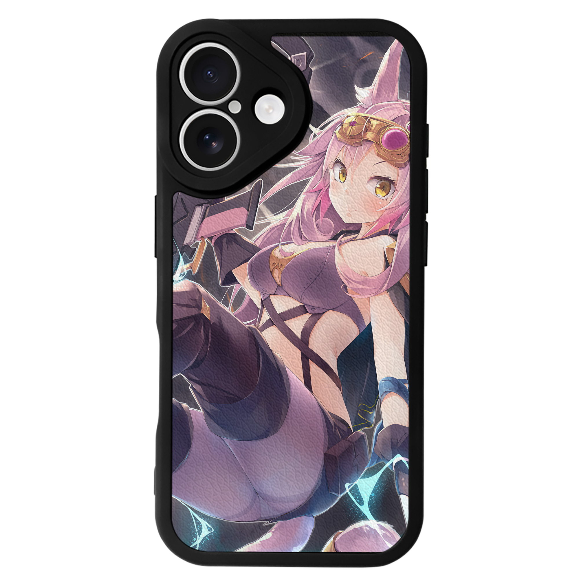 （画像用） 遊☆戯☆王 Yu-Gi-Oh! 【iPhone 16シリーズ対応】シリコンスマホケース（レザー調） 材質：シリコン